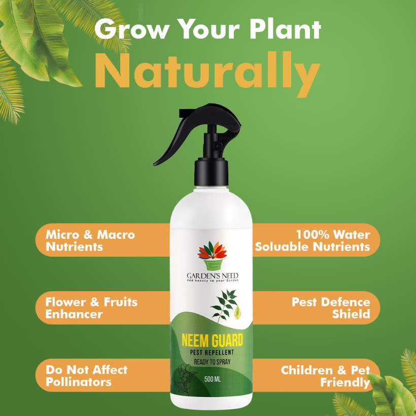 GardensNeed Neem Guard Plant Protector Spray - Ready to Use, 500ml