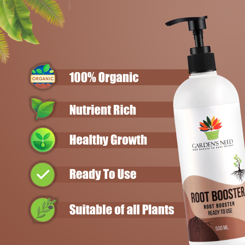 GARDEN'S NEED Root Booster - Ready to Use Root Growth Stimulant Solution, 500ML