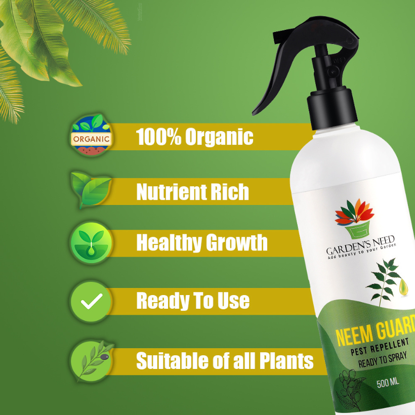GardensNeed Neem Guard Plant Protector Spray - Ready to Use, 500ml