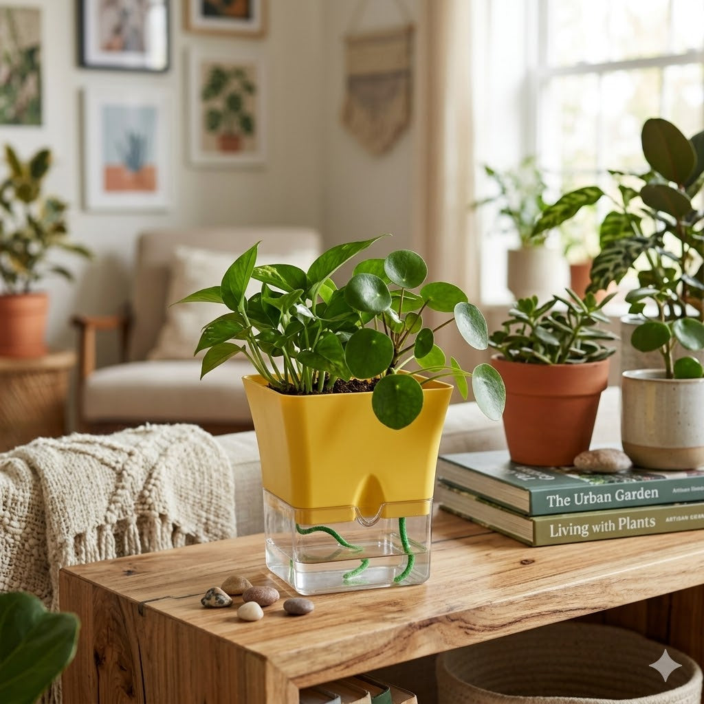 Austin 5-Inch Square Plant Pots Set of 2