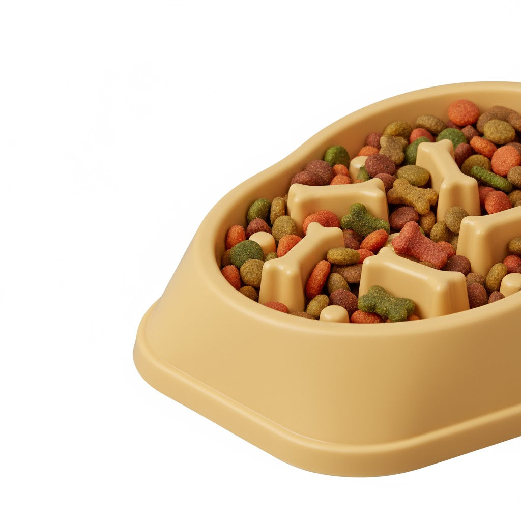 Slow Feeder Dog & Cat Bowl – 9 Inch Anti-Choking Puzzle Bowl for Fast Eaters