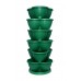 STACK A POT SINGAL LAYER(ONE LAYER=3 PLANT DARK GREEN)