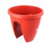 SMALL REEVA RAILING POT (RED)