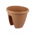 SMALL REEVA RAILING POT (TERRACOTA)